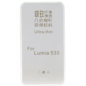 Silikónové púzdro Nokia Lumia 535 Back Case Ultra Slim 0,3mm transparentné